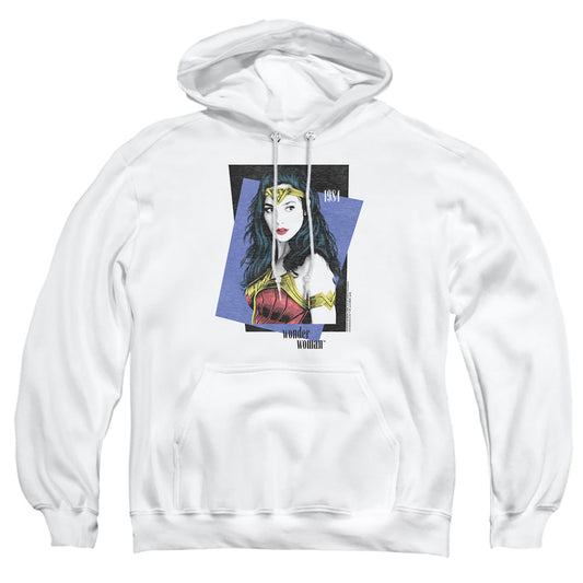 Wonder Woman 84 Strike A Pose Mens Hoodie White Officially Licensed