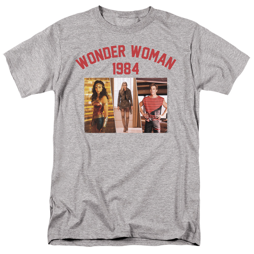 Wonder Woman 84 Collegiate Montage Mens T Shirt Athletic Heather Officially Licensed