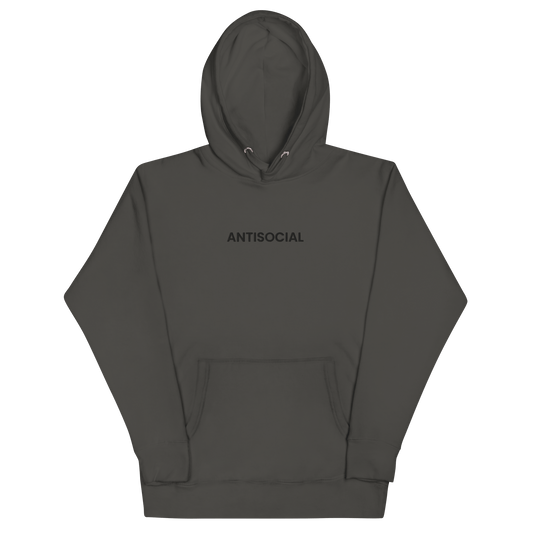 Antisocial Embroidered Hoodie