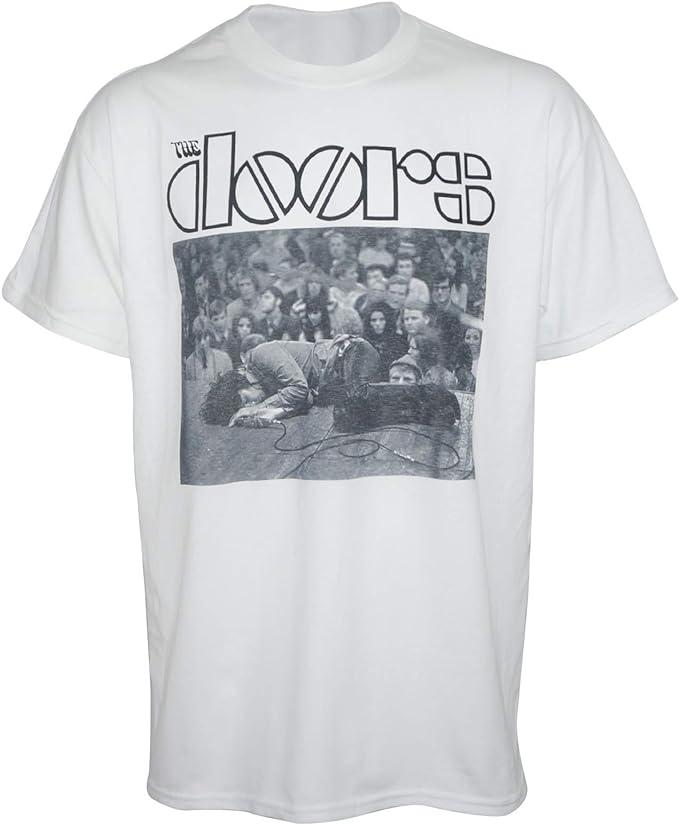 Doors Jim Morrison on Stage Mens T-shirt