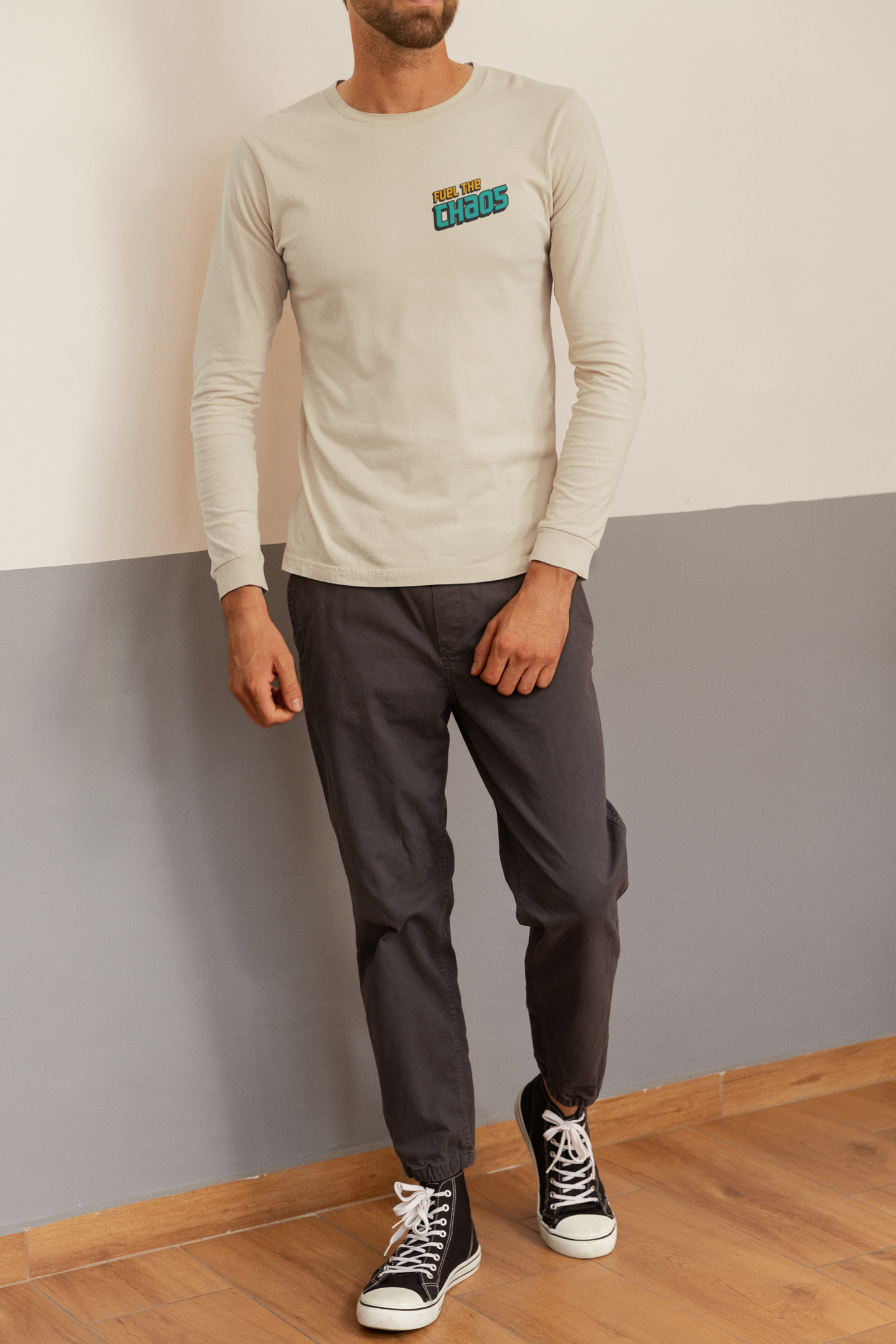 Fuel the Chaos β Limited Long Sleeve Tee (Sand)