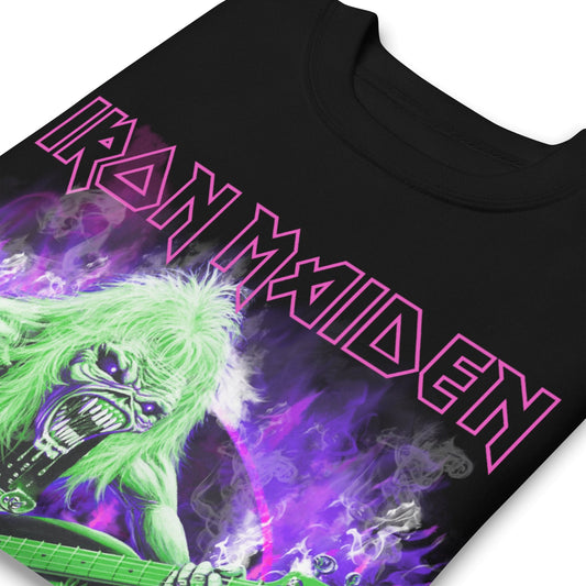 Iron Maiden - Purple Guitar Jumbo Print Sweatshirt