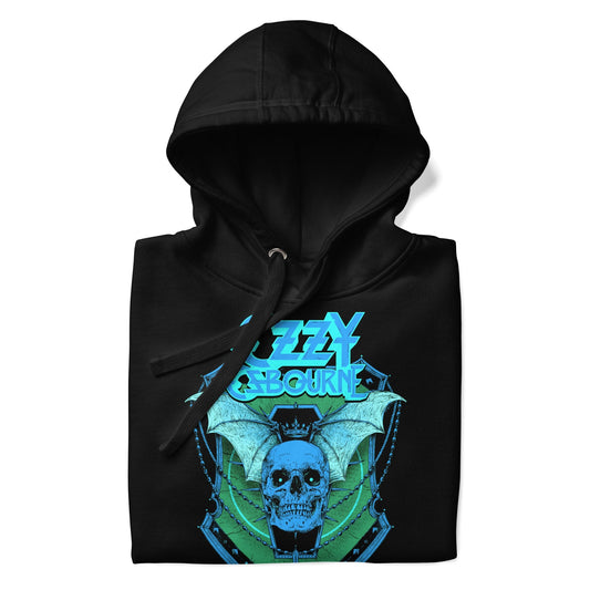 Ozzy Osbourne - Neon Blue Bat Classic Hoodie