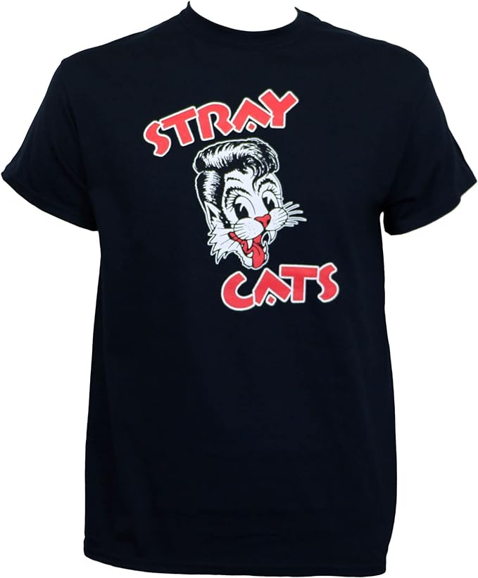 Stray Cats Band Mens T-shirt- Brian Setzer