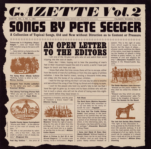 Pete Seeger - Gazette, Vol. 2 [CD]