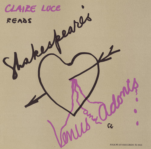 Claire Luce - Venus & Adonis: By William Shakespeare [CD]