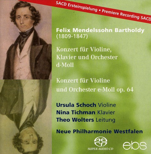 Mendelssohn / Schoch / Tichman / Wolters - Concert for Violin Pno [CD]