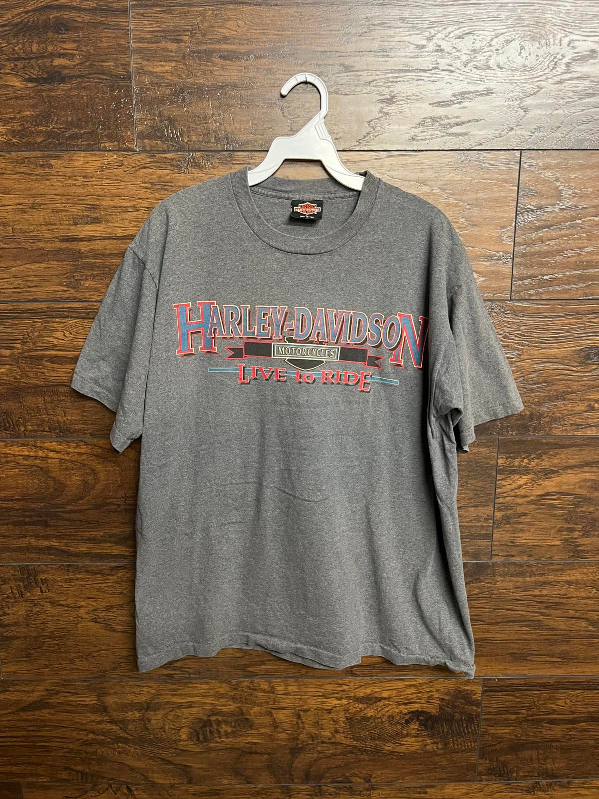 Harley Davidson T-shirt Engine Dudley Perkins San Francisco