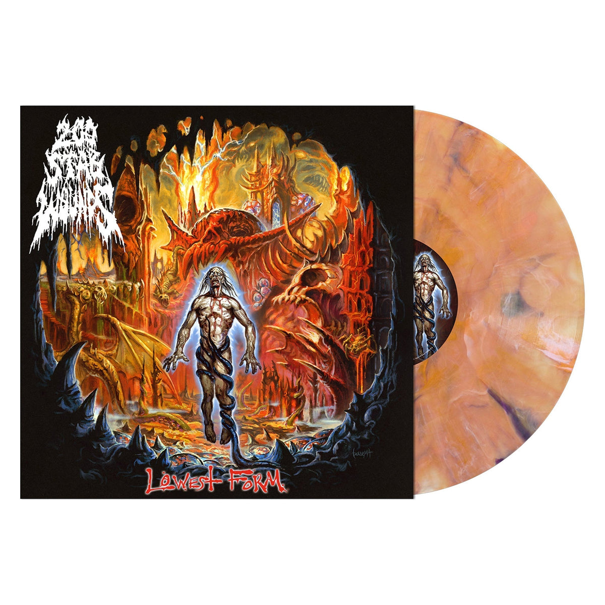 PRE-ORDER: 200 Stab Wounds - Lowest Form ["Rigor Mortis" - Yellow Orange, Black Marble Vinyl] [Vinyl]