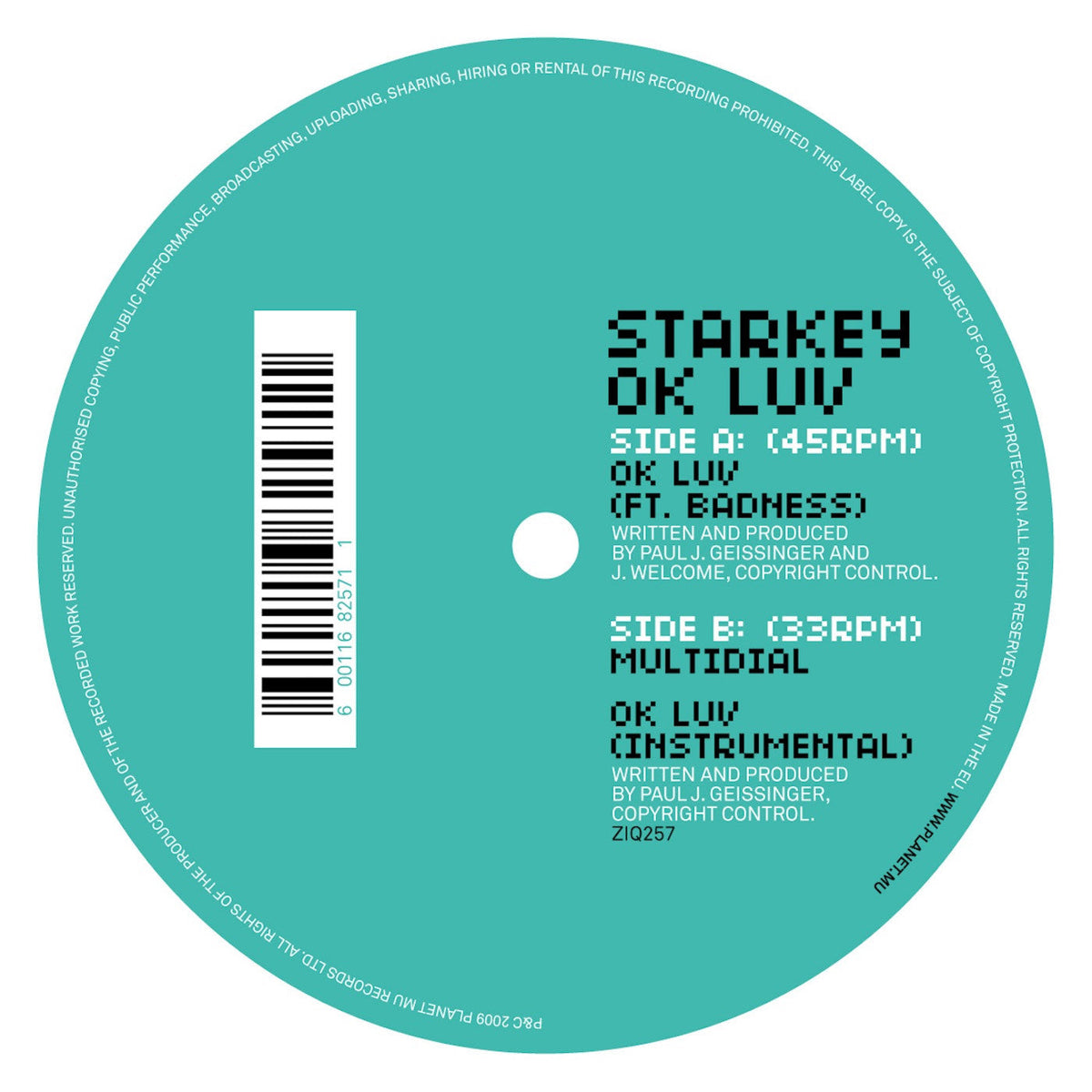 OK Luv - 12" [Vinyl]