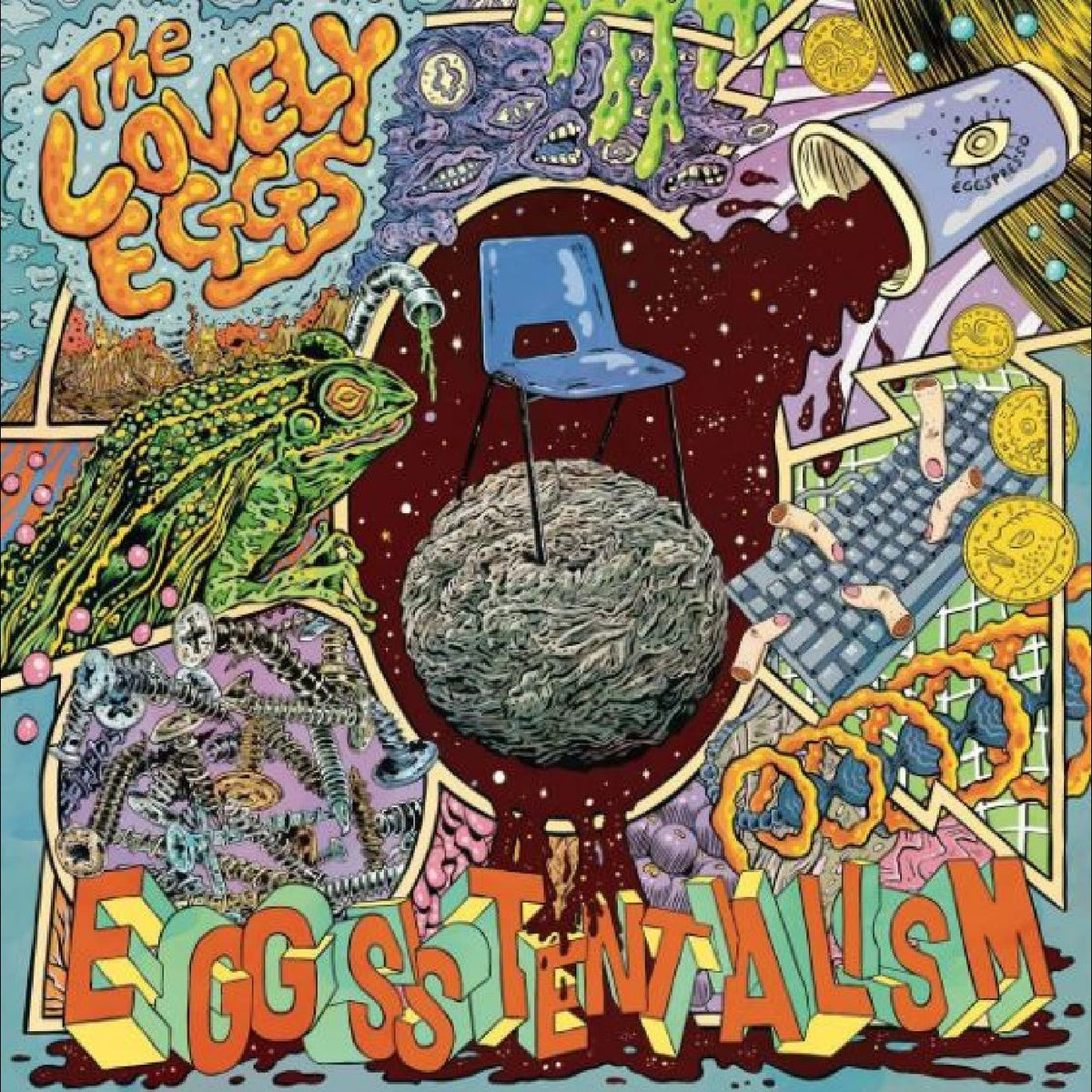 Lovely Eggs, The - Eggsistentialism (INDIE EXCLUSIVE, TRANSPARENT BLUE WITH "COFFEE" SPLATTER VINYL) [Vinyl]