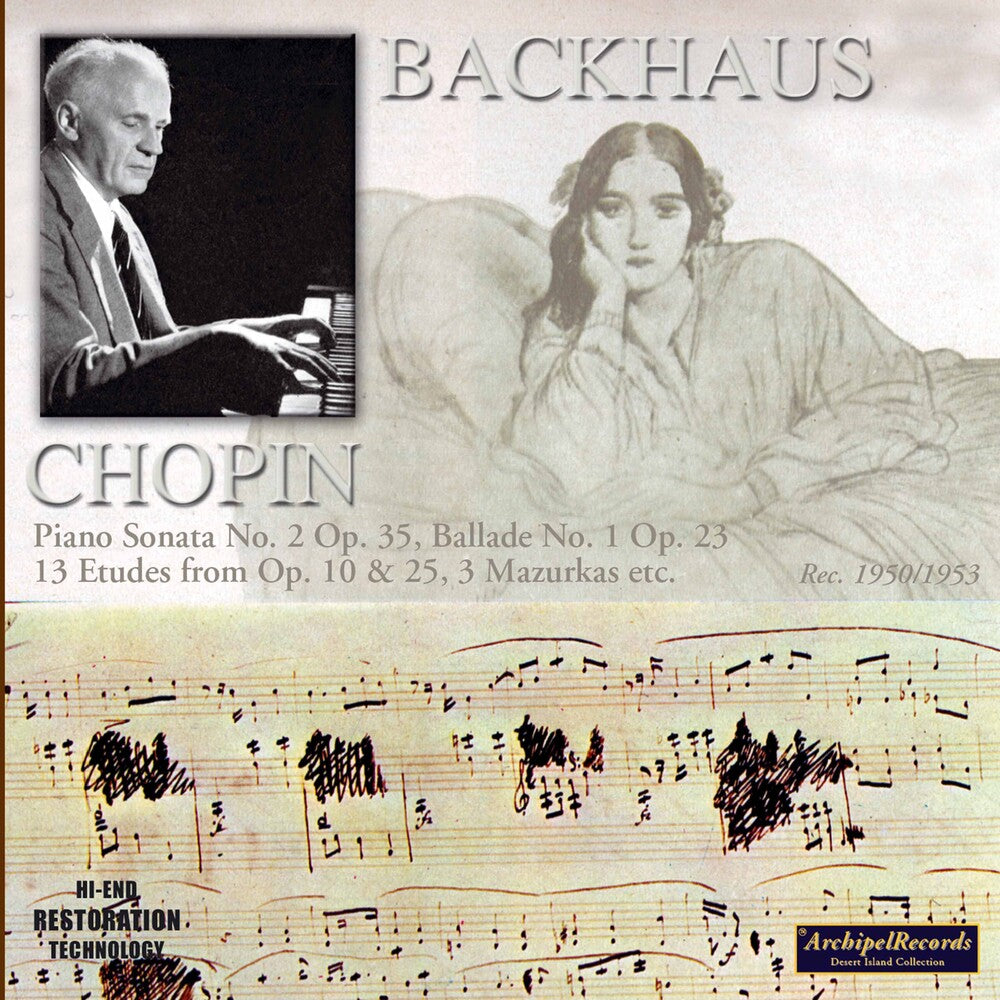 WILHELM BACKHAUS - Pno Son 2 Ballade Music CD