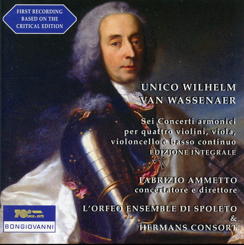 Van Wassenaer / Fabrizio Ammetto - Sei Concerti Armonici Music CD