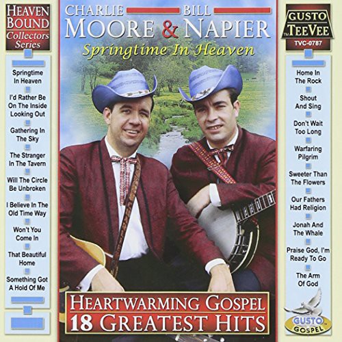 Charlie Moore / Napier,Bill - Heartwarming Gospel: 18 Greatest Hits Music CD