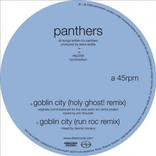 Panthers - Goblin City (Holy Ghost Remix) [LP] Vinyl Record