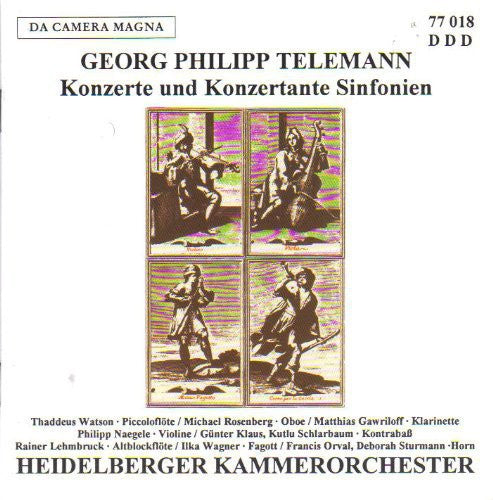 Telemann / Heidelberger Kammer - Konzerte & Konzertante [CD]