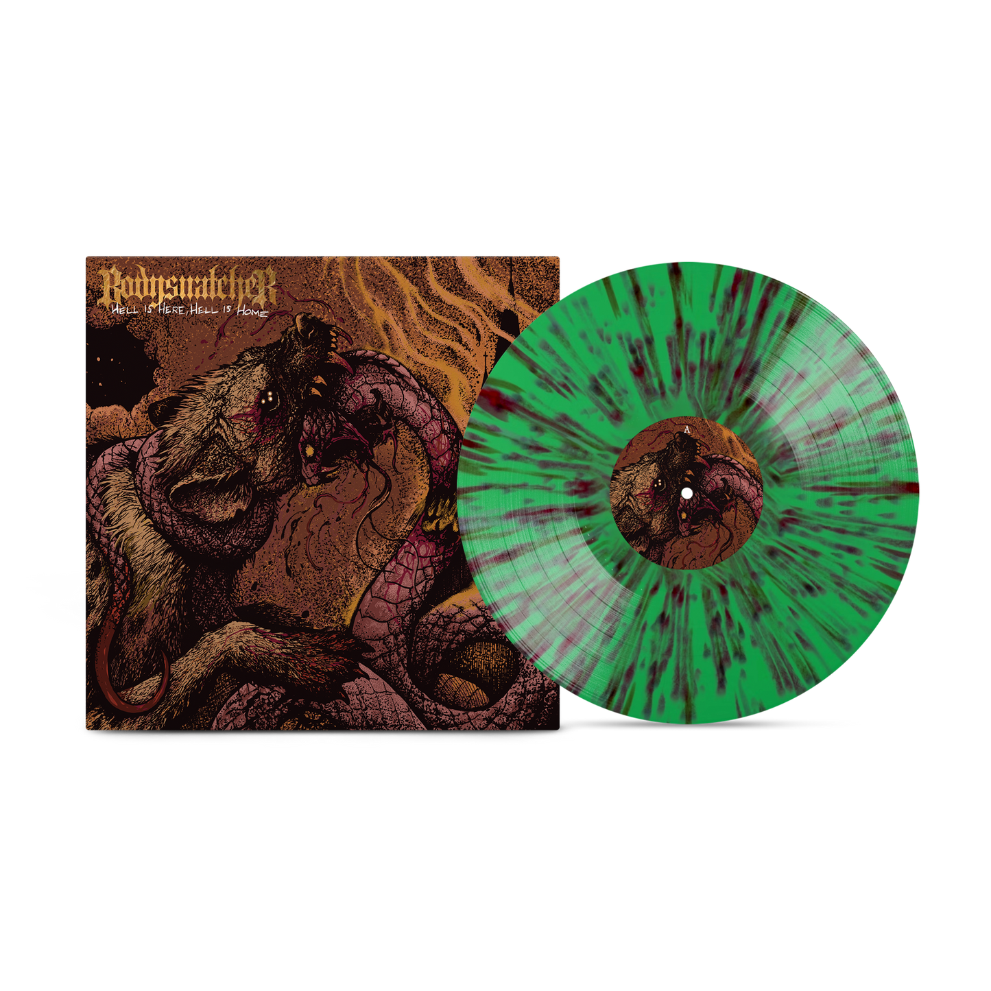 Bodysnatcher - Hell is Here, Hell Is Home on Venom Mint Splatter Vinyl