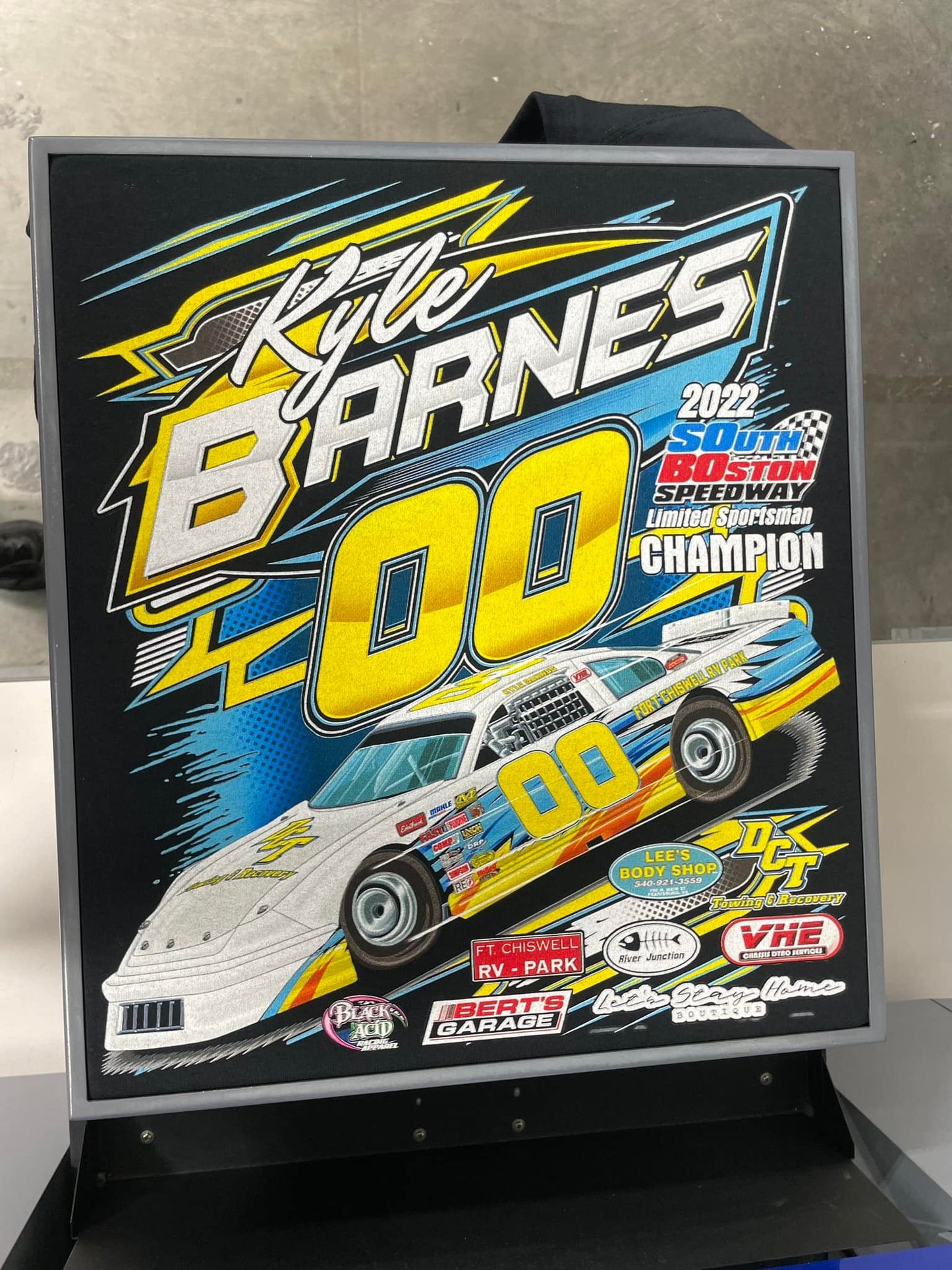 Custom Racing Tshirt Setup