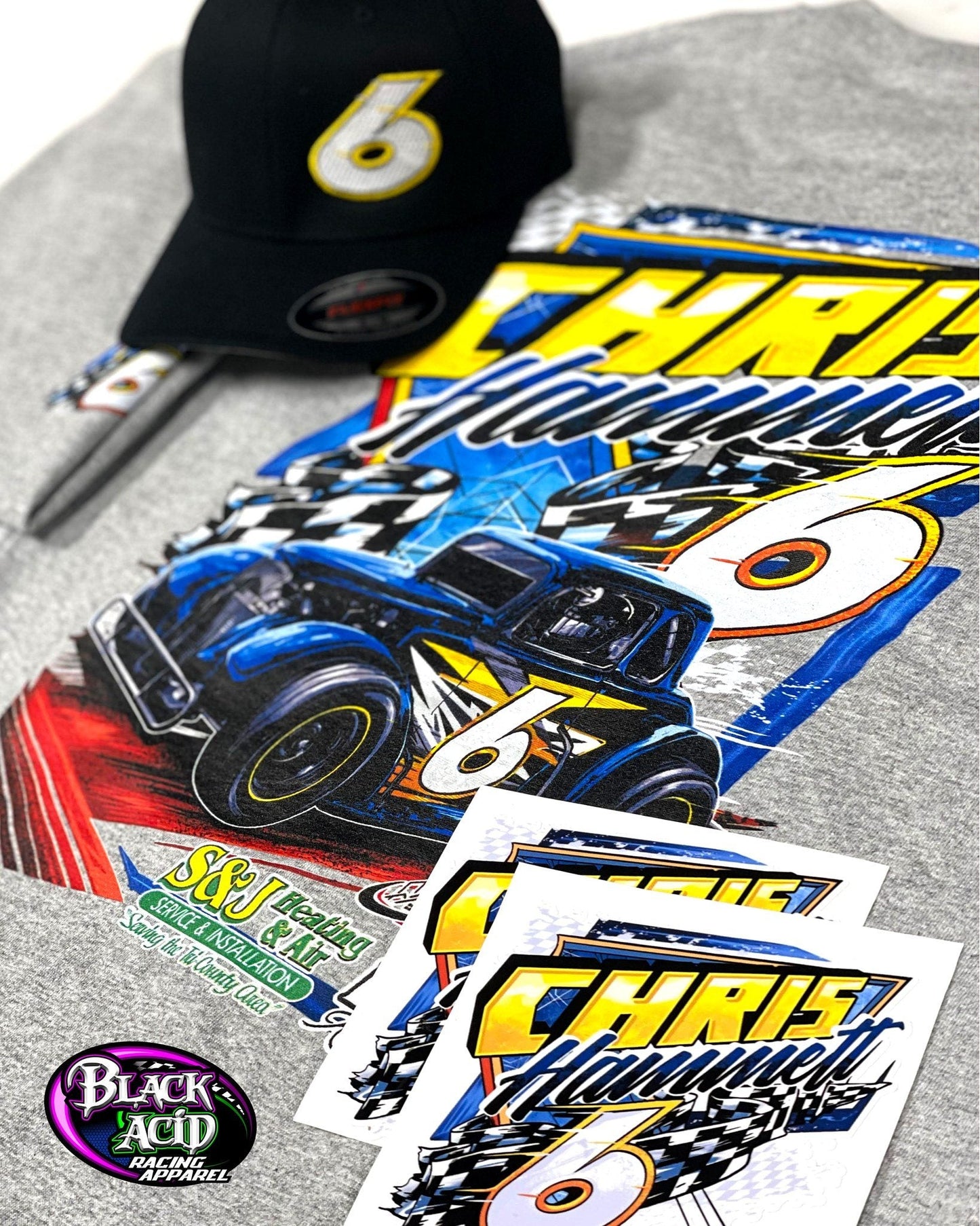Custom Racing Tshirt Setup