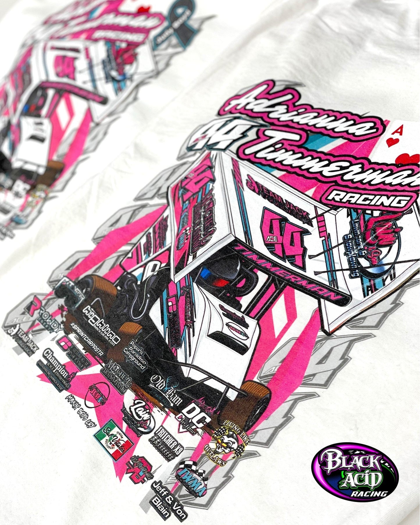 Custom Racing Tshirt Setup