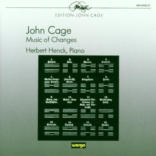 Cage / Henck - Music of Changes Music CD