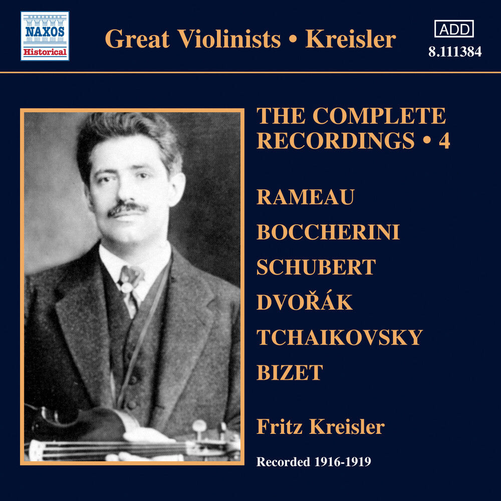 FRITZ KREISLER - V 4: Complete Solo Recordings Music CD