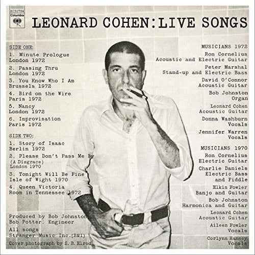 Leonard Cohen: Live Songs [LP]