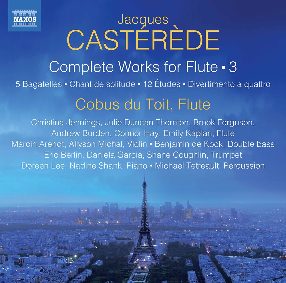 Casterede / Cobus Du Toit - Complete Works for Flute 3 Music CD