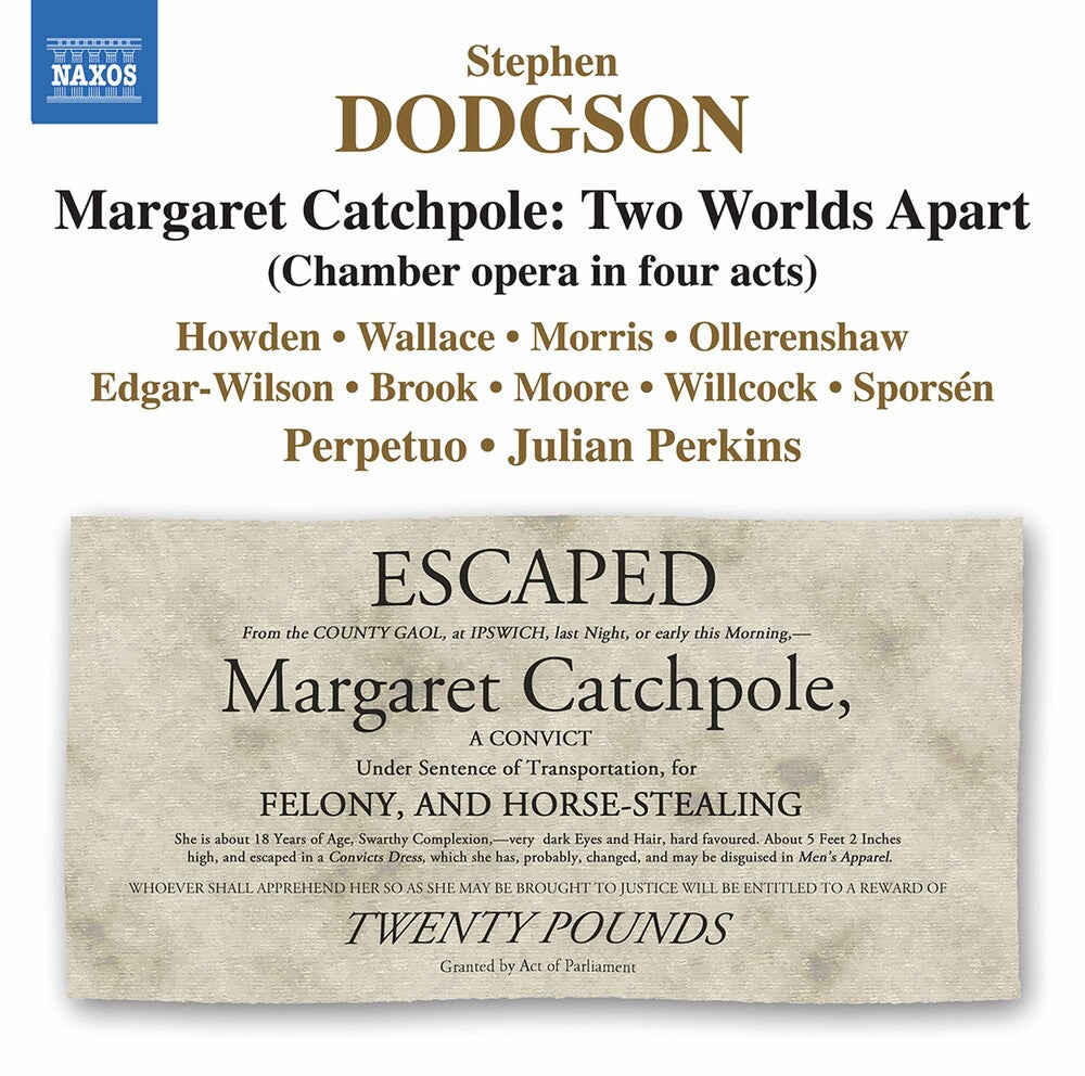 Dodgson / Ensemble Perpetuo / Perkins - Margaret Catchpole [3 CD]