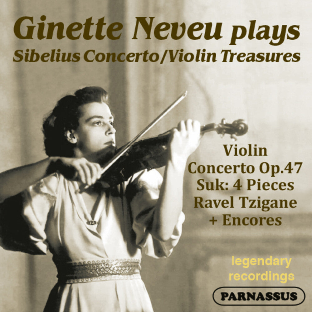 GINETTE NEVEU - Sibelius Violin Concerto Suk 4 Pieces & Encores [CD]
