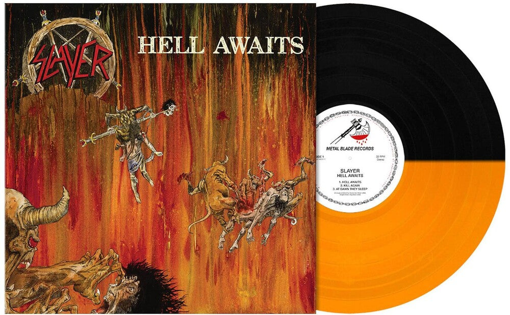Slayer - Hell Awaits [Limited Edition Transparent Orange & Black Split LP] Vinyl Record