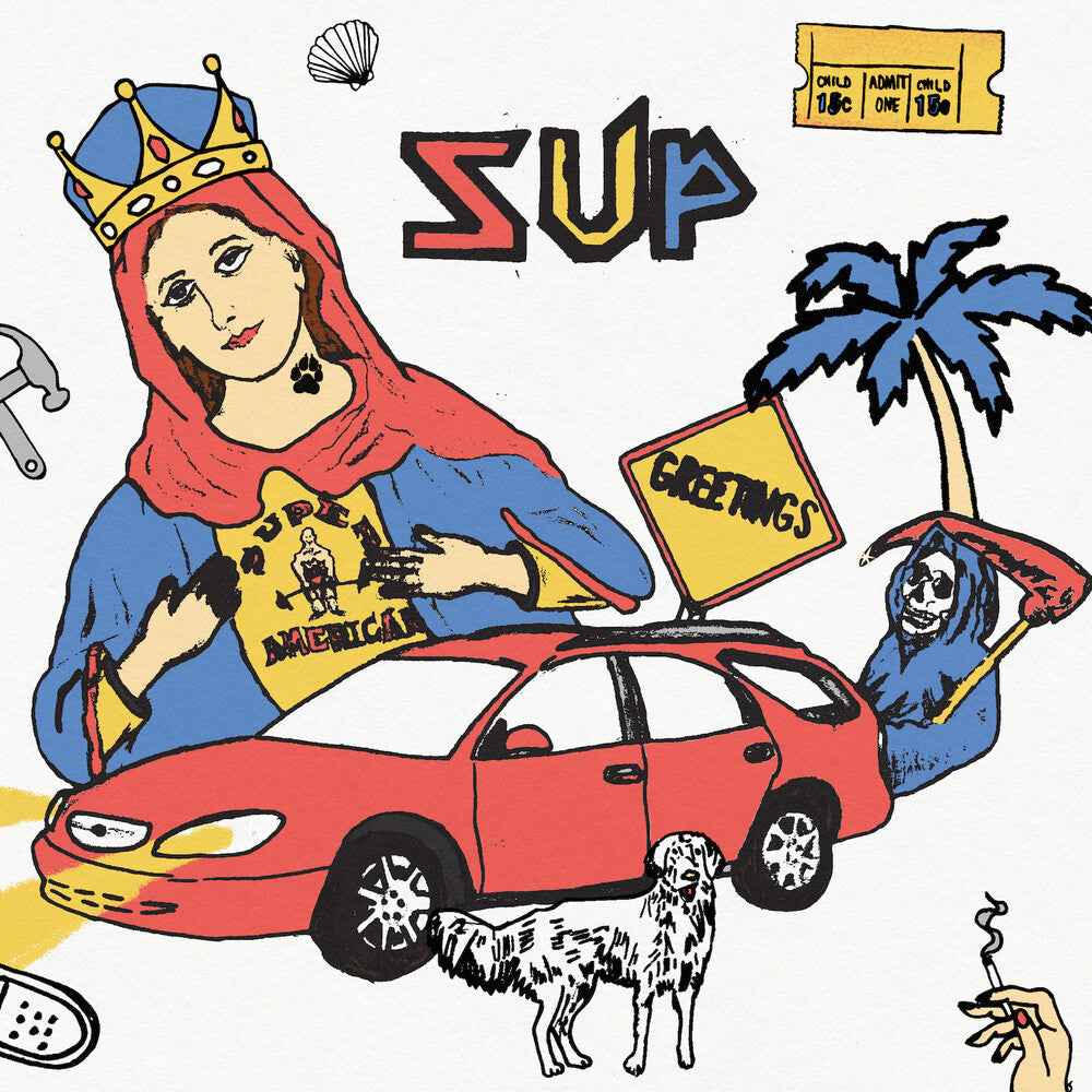 Sup - Half Red / Half Blue (Blue) [Colored Vinyl] (Red)