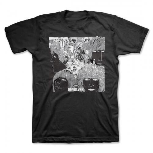 Beatles Revolver Lp Artwork Blk Unisex Ss Tee 2xl - Beatles Revolver Lp Artwork Blk Unisex Ss Tee 2xl - Apparel