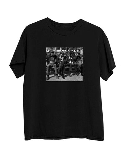 Beatles B&w Revolver Photo Black Unisex Ss Tee L - Beatles B&w Revolver Photo Black Unisex Ss Tee L - Apparel