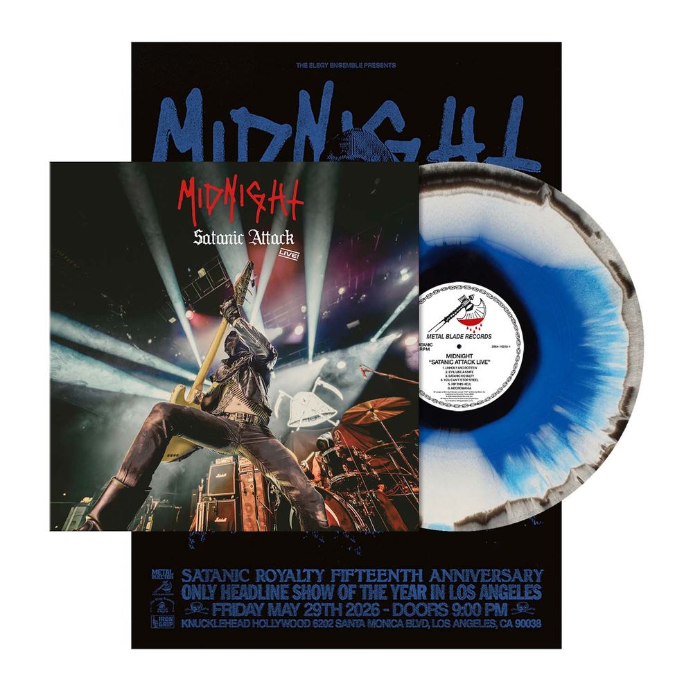 PRE-ORDER: Satanic Attack Live! [Blue White Black]