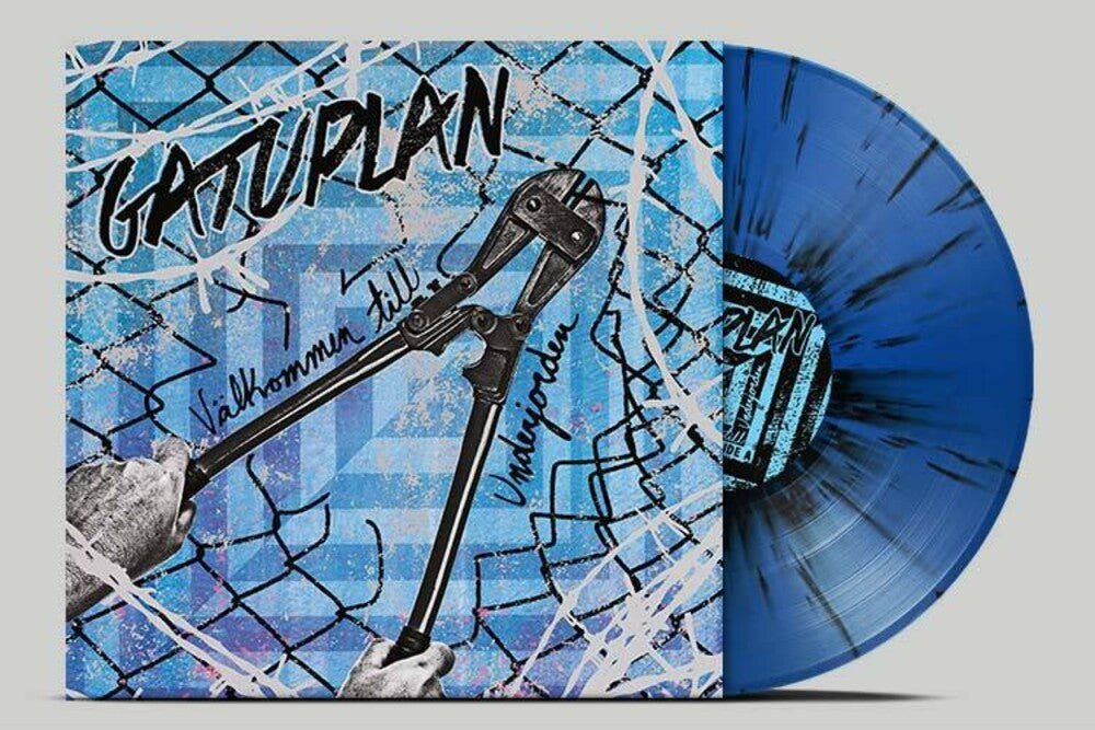 Gatuplan - Valkommen Till Underjorden - Black/Blue Splatter [LP] Vinyl Record