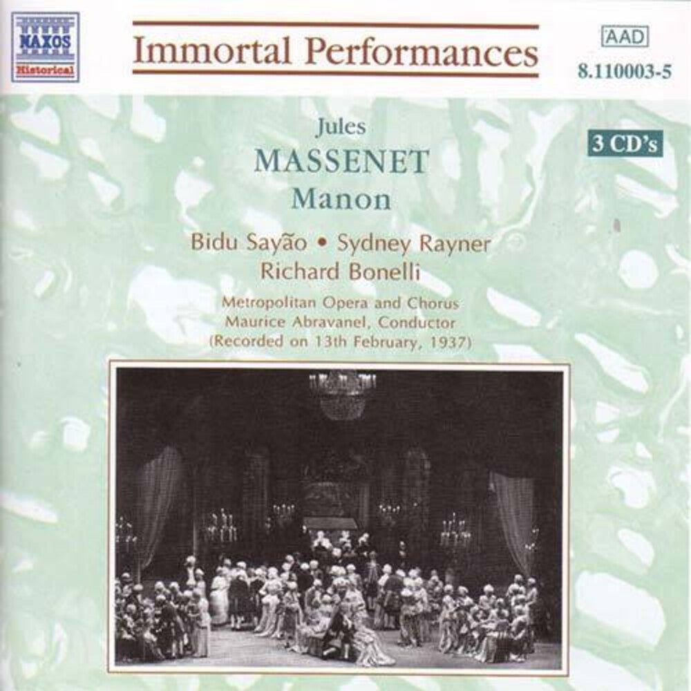 Massenet: Manon / Various - Massenet: Manon / Various [CD]
