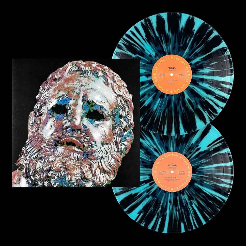 Foxing - Ice Blue With Black Splatter (Blk) (Blue) [LP]