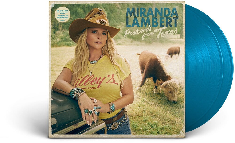 Miranda Lambert - Postcards From Texas [Sea Blue 2 LP] Vinyl Record