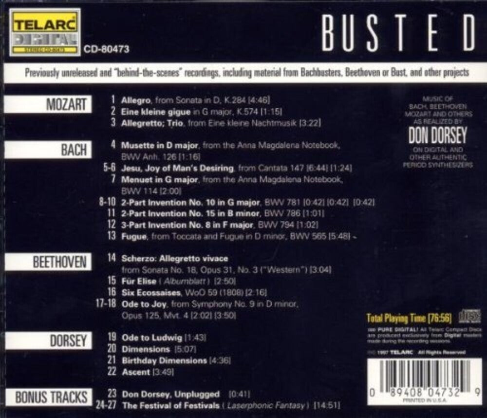 DON DORSEY - Busted [CD]