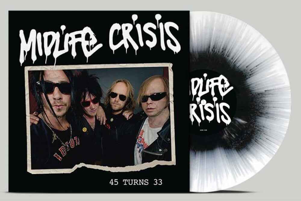 45 Turns 33 - Black/White Splatter (Blk) [Colored Vinyl]