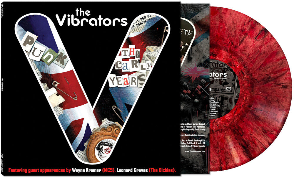 Vibrators - Punk - The Early Years [Red Marble LP] Vinyl Record