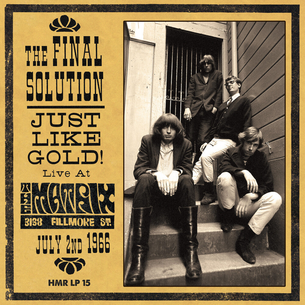 Final Solution - Just Like Gold: Live At The Matrix 1966 [LP] Vinyl Record