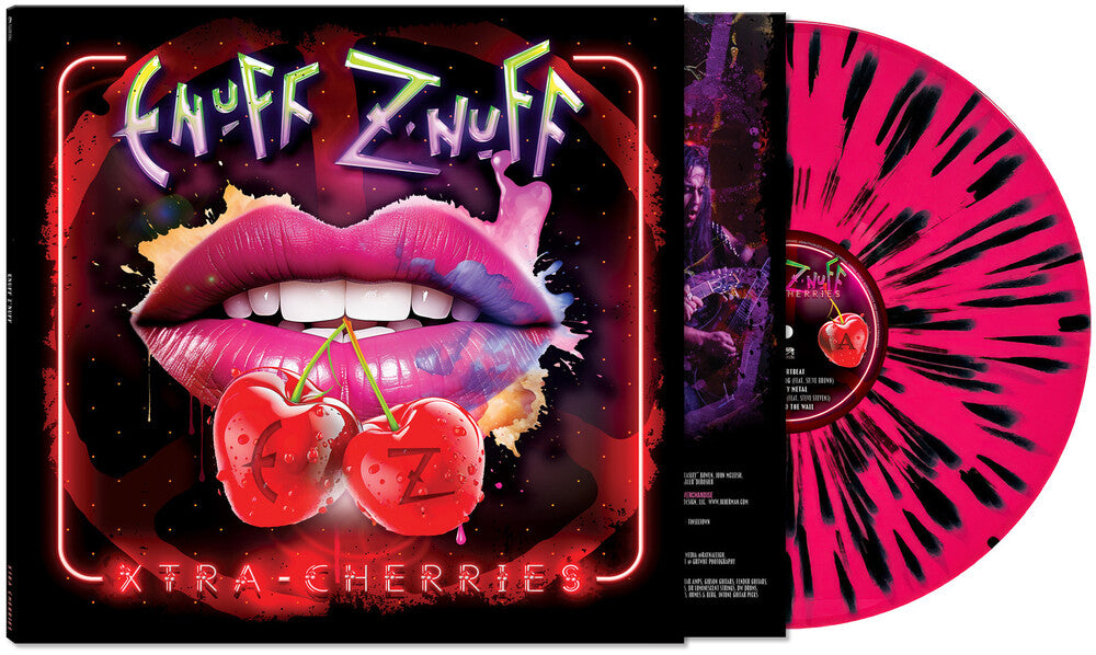 Enuff Z'Nuff - Xtra Cherries [Black/Pink Splatter LP] Vinyl Record