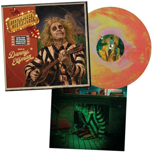 Beetlejuice Beetlejuice (Original Soundtrack) - Limited Australian Exclusive Pink & Yellow Colored Vinyl [LP]