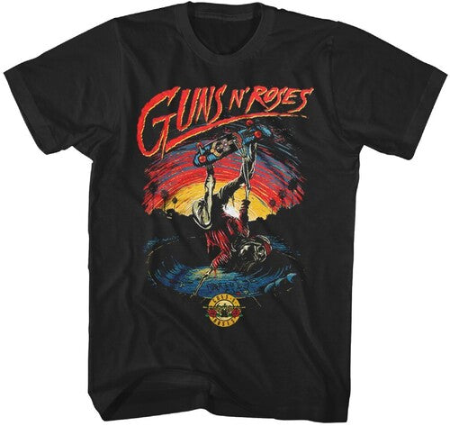 Guns N Roses Skater Tshirt Lrg Blk 1216002905 - Guns N Roses Skater Tshirt Lrg Blk 1216002905 - Apparel