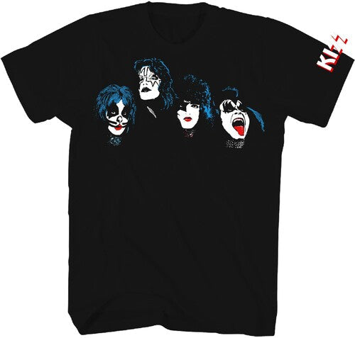 Kiss Faces Images Two Tshirt Large Blk 38101115a3 - Kiss Faces Images Two Tshirt Large Blk 38101115a3 - Apparel