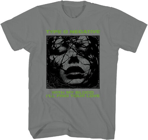 Type O Negative Find Love Tshirt Sm 23ton031a1 - Type O Negative Find Love Tshirt Sm 23ton031a1 - Apparel