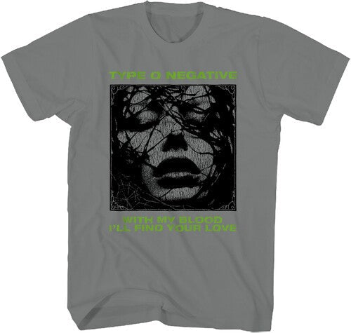 Type O Negative Find Love Tshirt Lg 23ton031a3 - Type O Negative Find Love Tshirt Lg 23ton031a3 - Apparel