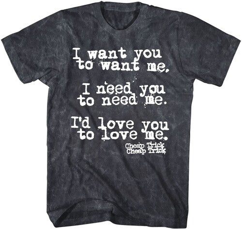 Cheap Trick I Want You Tshirt Char 2xl Ts0001chta5 - Cheap Trick I Want You Tshirt Char 2xl Ts0001chta5 - Apparel
